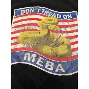 Vintage MEBA Marine Engineers Beneficial Association Don't Tread On MEBA Shirt L